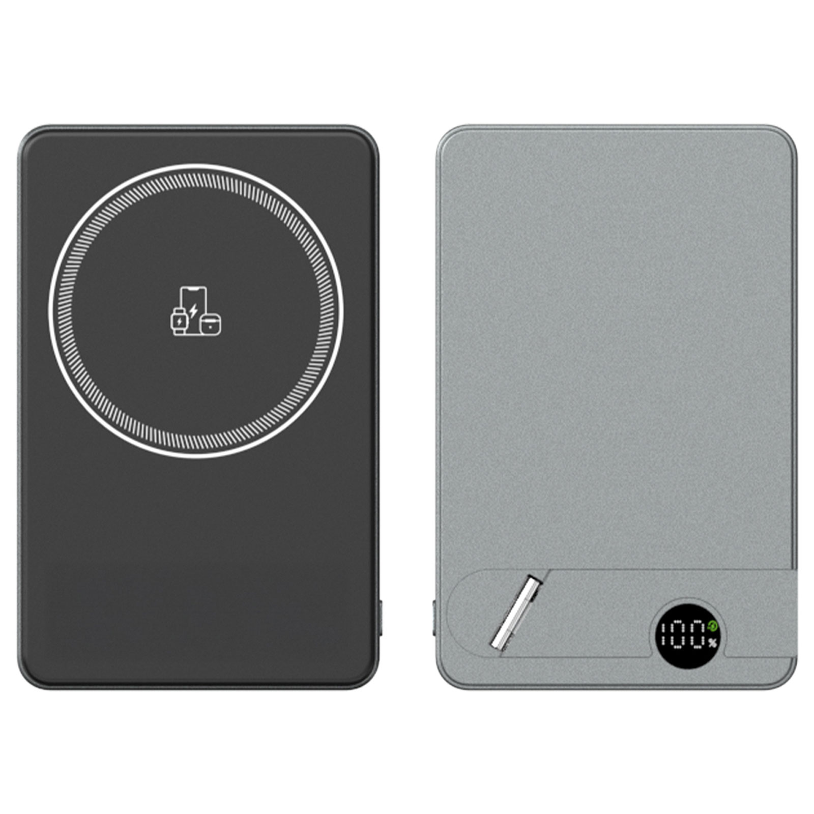 KİLYOS 10.000 MAH SİYAH MAGSAFE & WIRELESS STANDLI POWERBANK