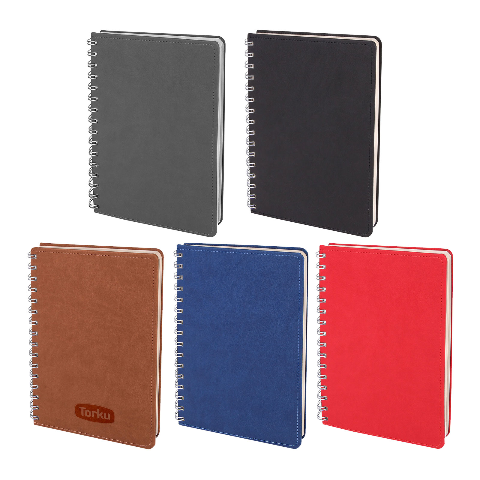 BATIKENT SİYAH SPİRALLİ TARİHSİZ DEFTER (15X21 CM)