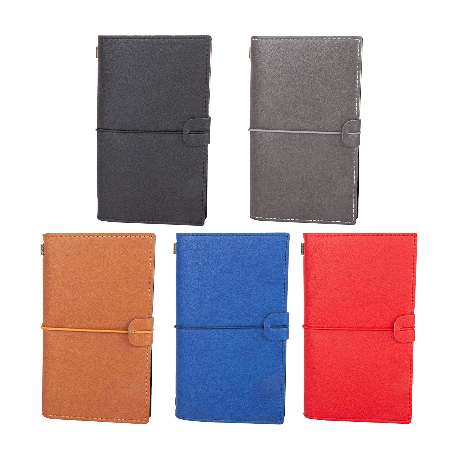 KUĞULU SİYAH TARİHSİZ DEFTER (11,5X20 CM)