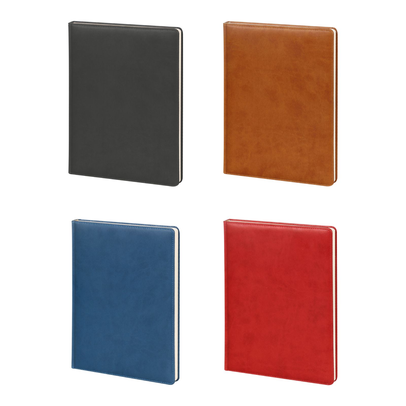 YAKACIK SİYAH TARİHLİ GÜNLÜK CİLTLİ AJANDA (20X28 CM)