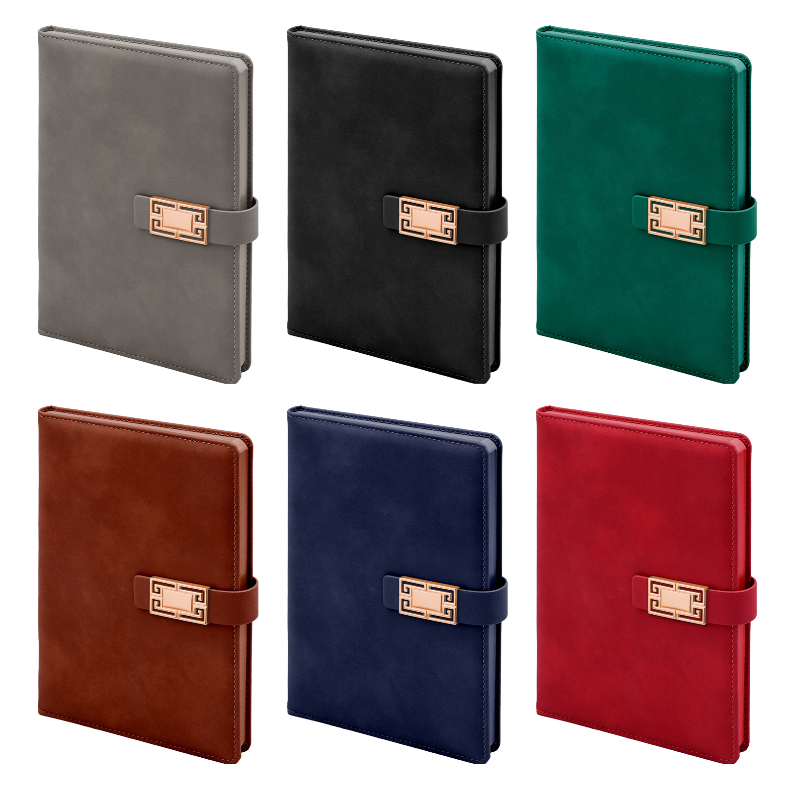 ÖVEÇLER GRİ TARİHSİZ DEFTER (15X21 CM)