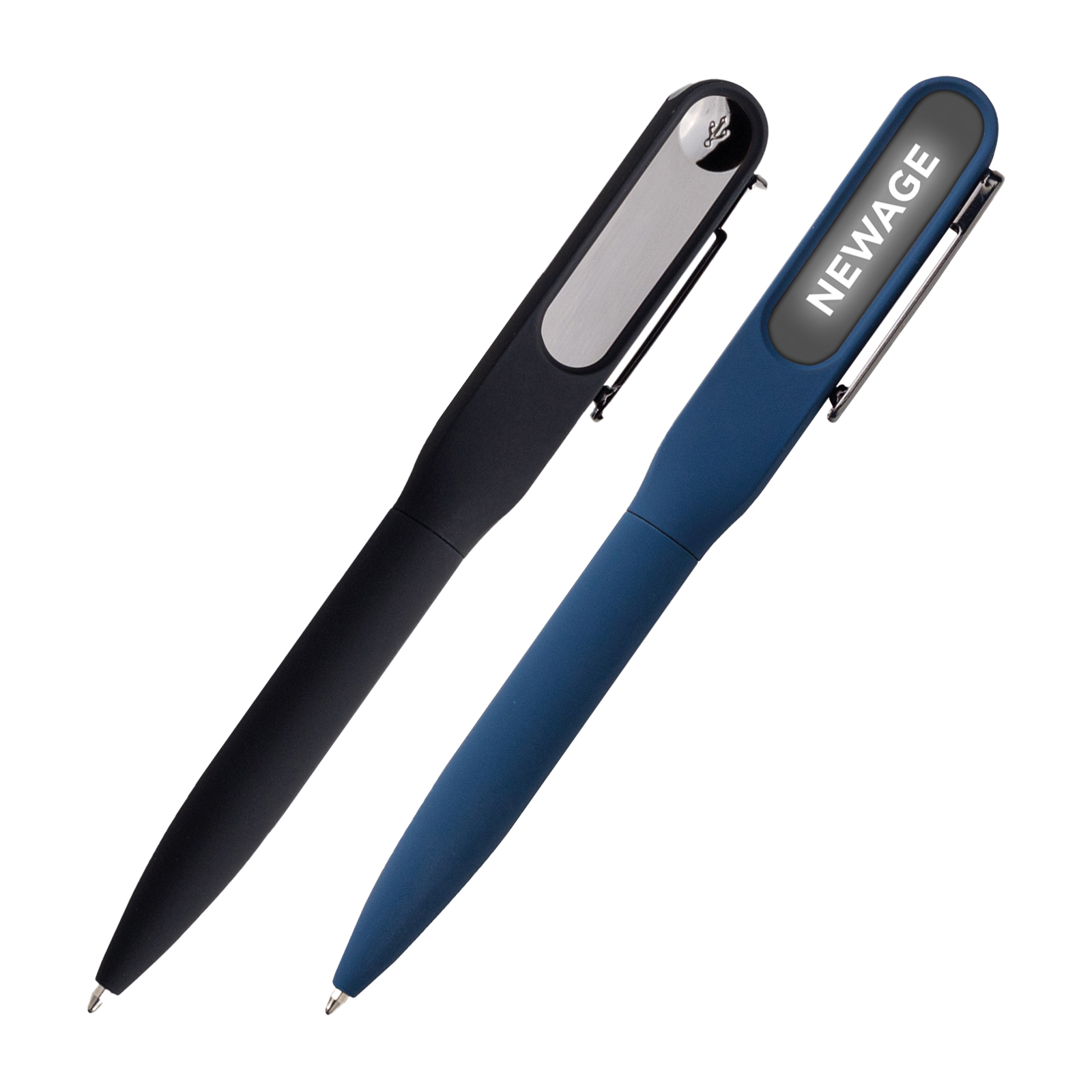 BİGA LACİVERT USBLİ METAL TÜKENMEZ KALEM