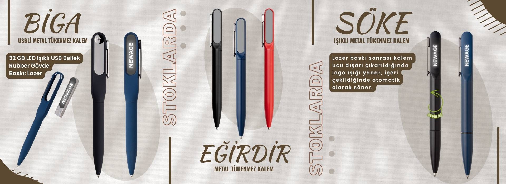 BİGA-SÖKE-EĞİRDİR METAL TÜKENMEZ KALEM
