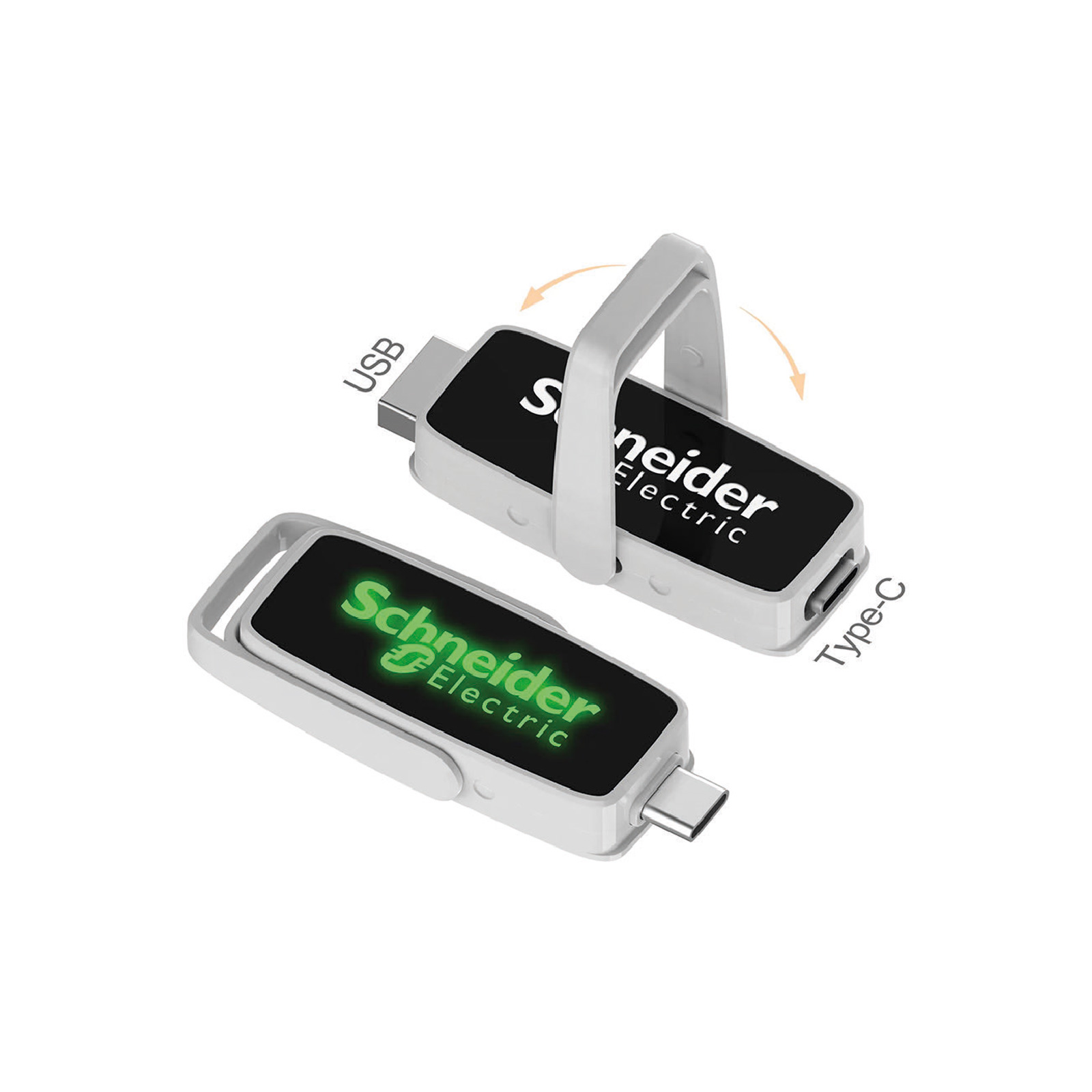 AHLAT GÜMÜŞ 32GB TYPE-C OTG IŞIKLI USB BELLEK