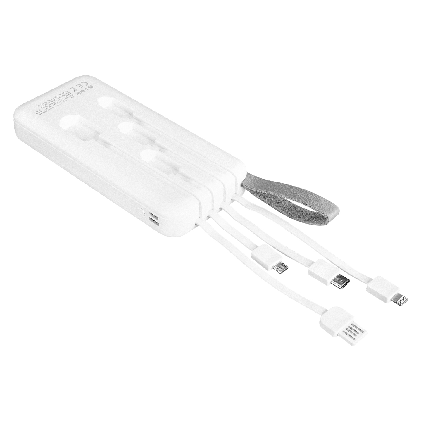 GÖKPINAR BEYAZ 10000 MAH LED AYDINLATMALI POWERBANK - Resim 4
