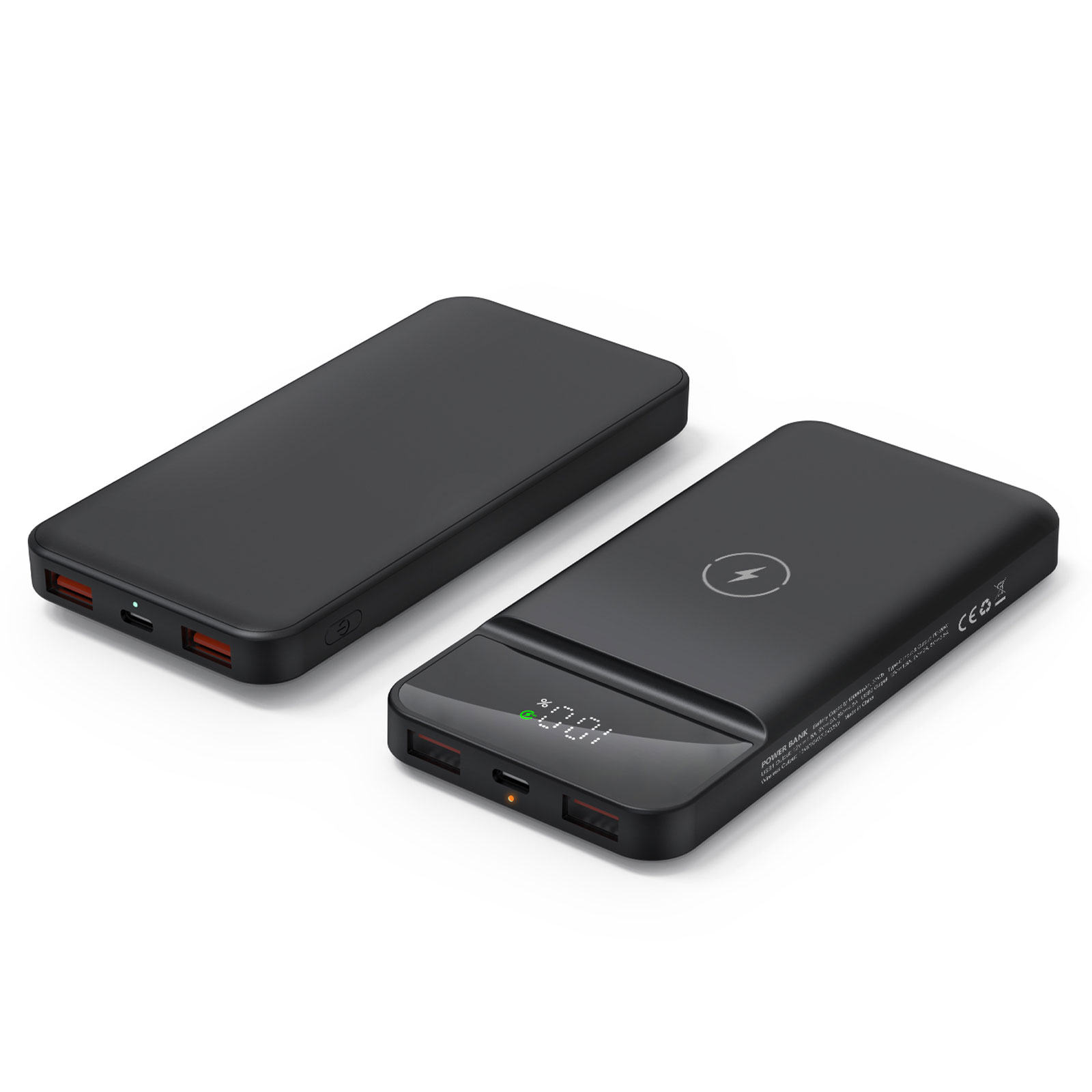 ÜZÜMLÜ 10.000 MAH SİYAH WİRELESS POWERBANK - Resim 3