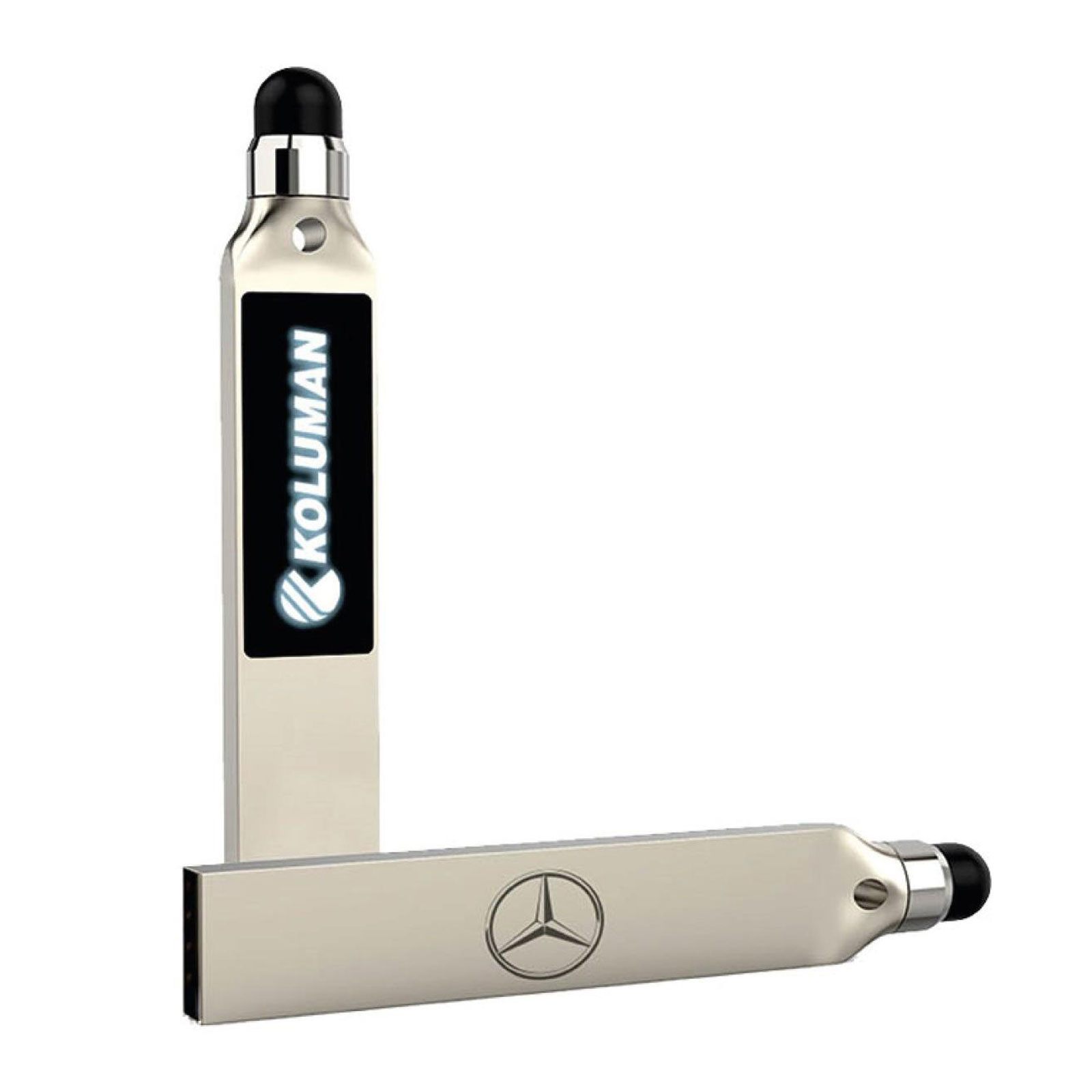 LADİN GÜMÜŞ LEDLİ USB BELLEK (16 GB) - Resim 2