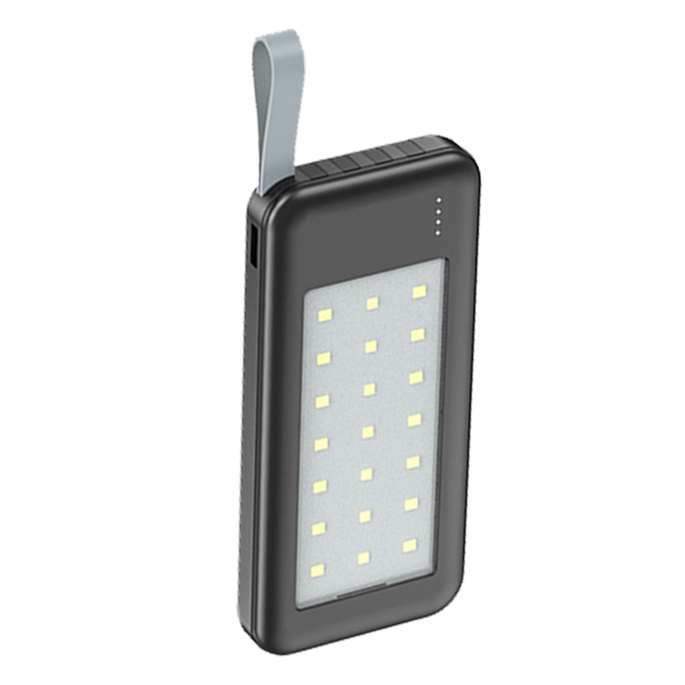 248501 KAYABEYİ SİYAH 10000 MAH LED FENERLİ POWERBANK