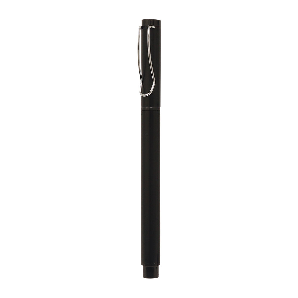 458801 YAPRAKLI SİYAH METAL ROLLER KALEM