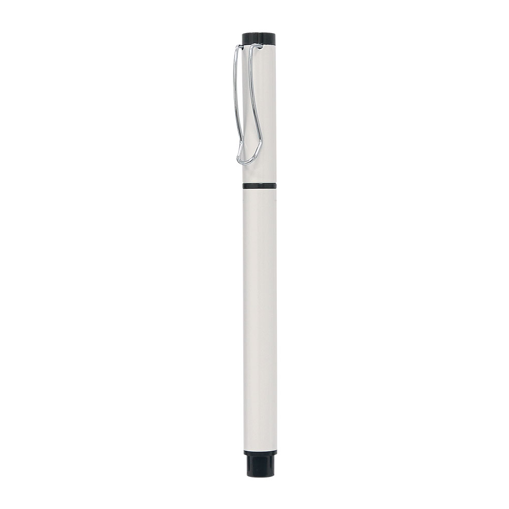 458802 YAPRAKLI BEYAZ METAL ROLLER KALEM
