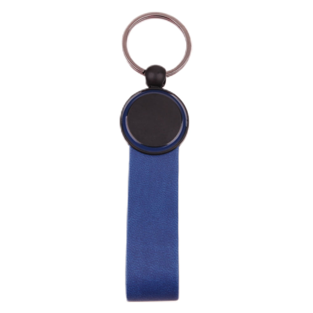 476505 AYDER LACİVERT  METAL DERİ ANAHTARLIK