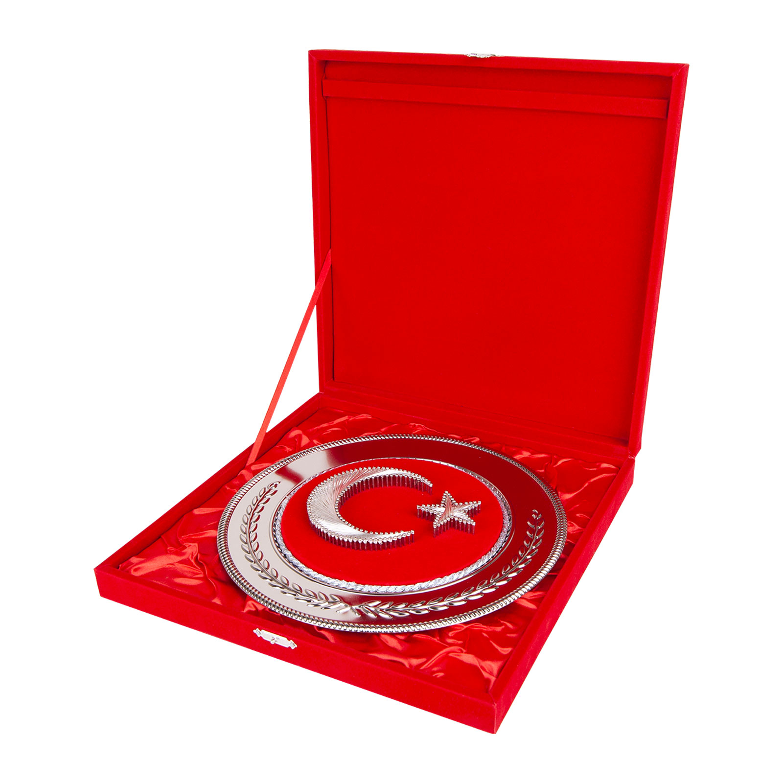 HİLAL YUVARLAK BAYRAK PLAKET - Resim 2