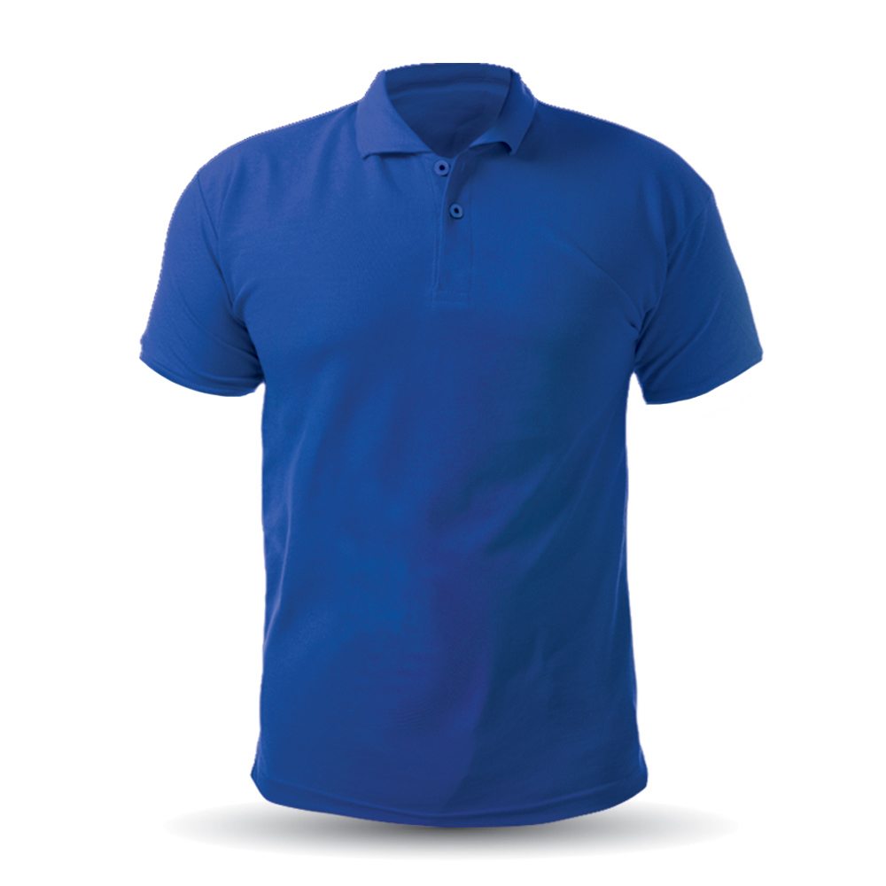 488926-XXL AÇELYA SAKS MAVİ XXL POLO YAKA T-SHİRT