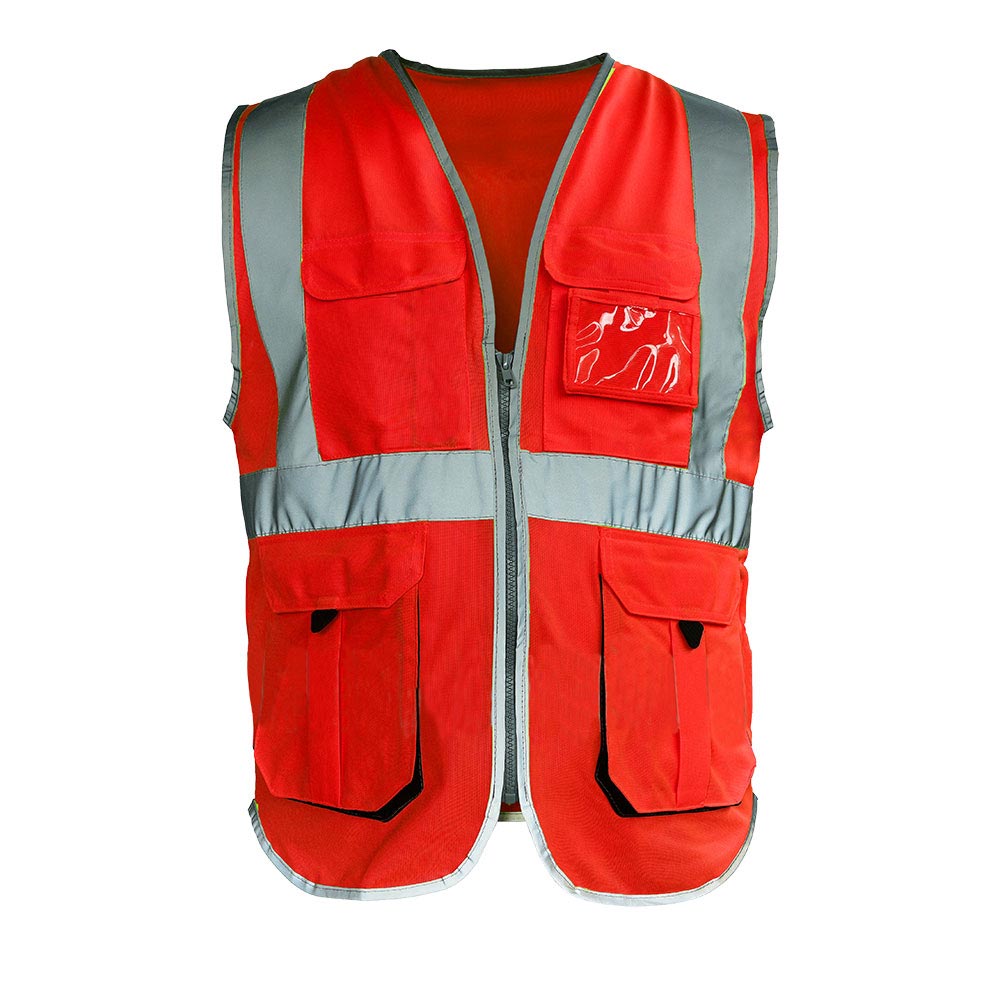 943704 KIRMIZI MÜHENDİS YELEĞİ