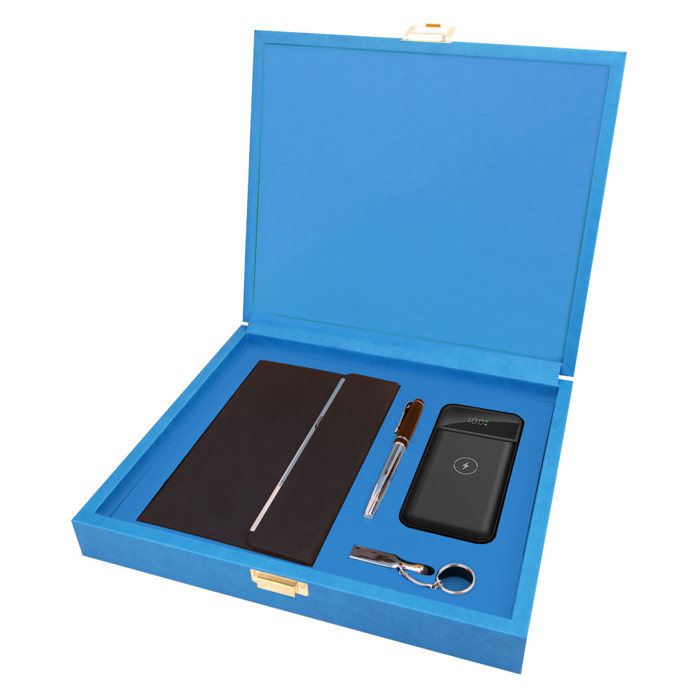 945103 ORKİDE MAVİ HEDİYELİK SET
