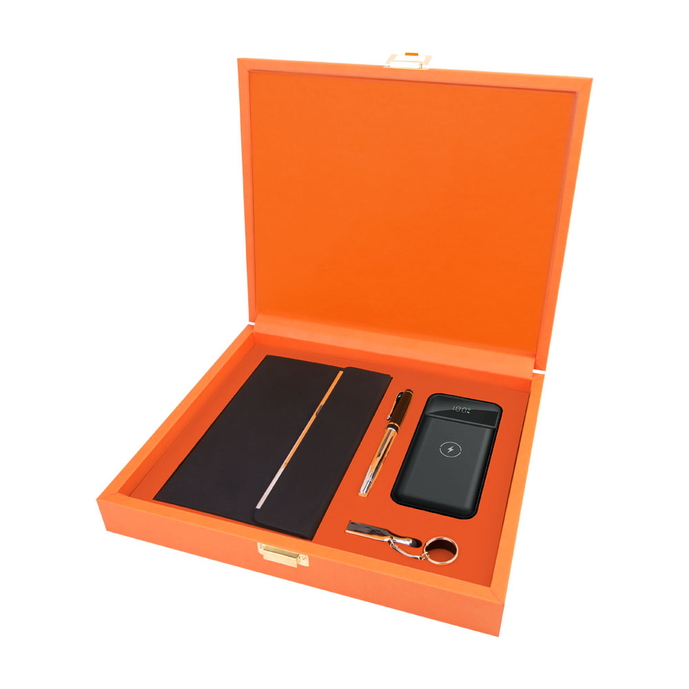 945116 ORKİDE TURUNCU HEDİYELİK SET