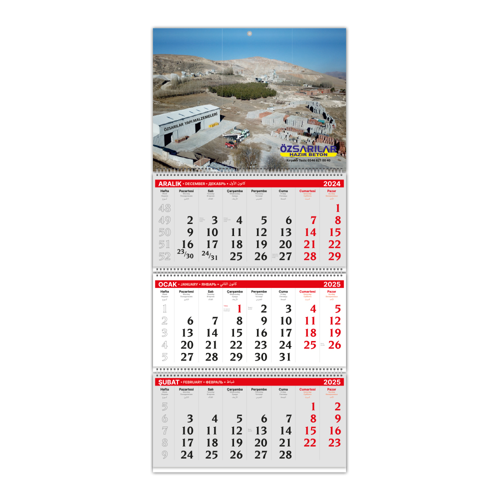 ALA-02-3P ALA-02 3 PARÇA SPİRALLİ GEMİCİ TAKVİMİ