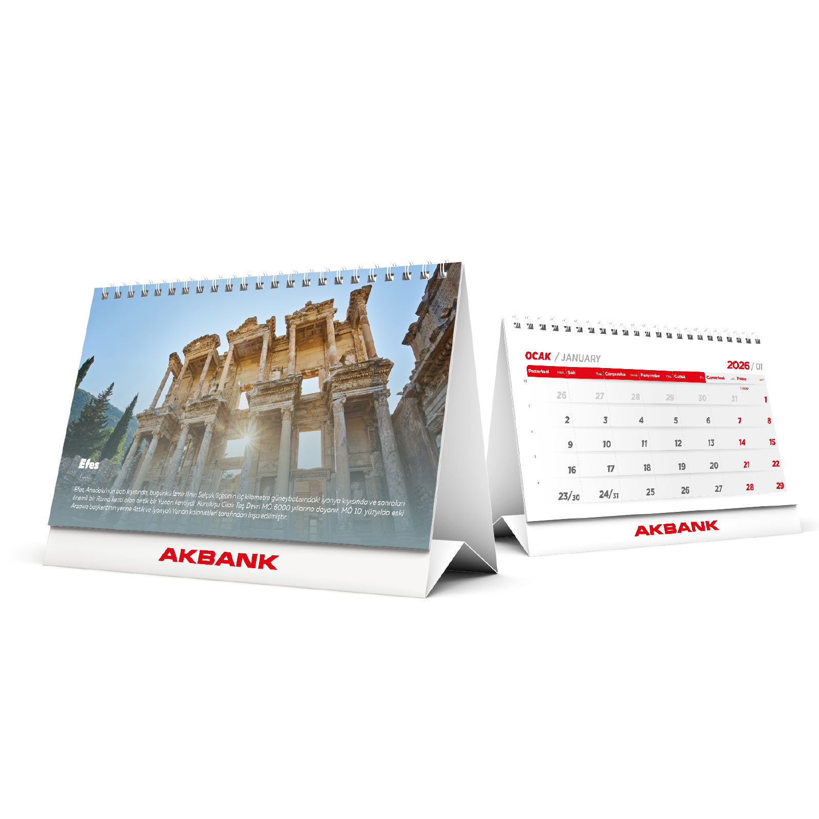ALA-20 (TARİHİ YERLER) ÜÇGEN MASA TAKVİMİ